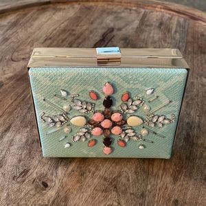 Kate Landry Jeweled Clutch/Crossbody